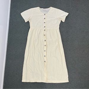 Vintage cotton cream summer dress
